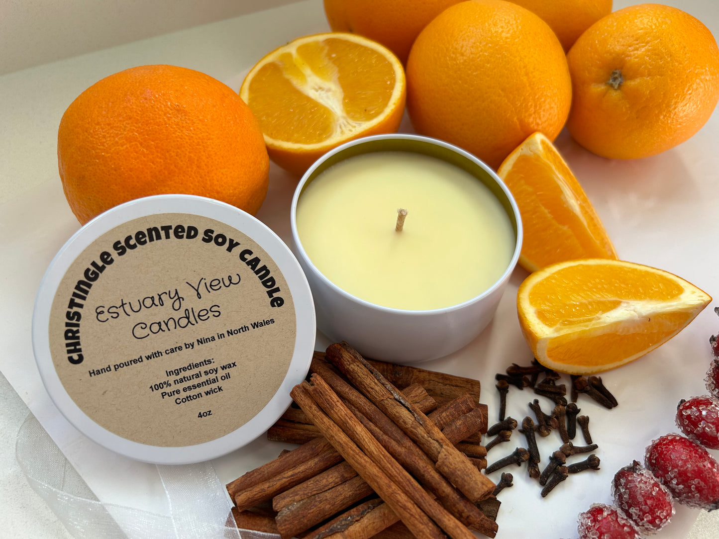 Christingle Essential Oil Blend Scented Soy Candle