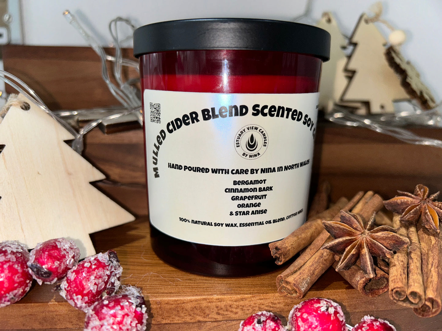 Mulled Cider Essential Oil Blend Scented Soy Candle