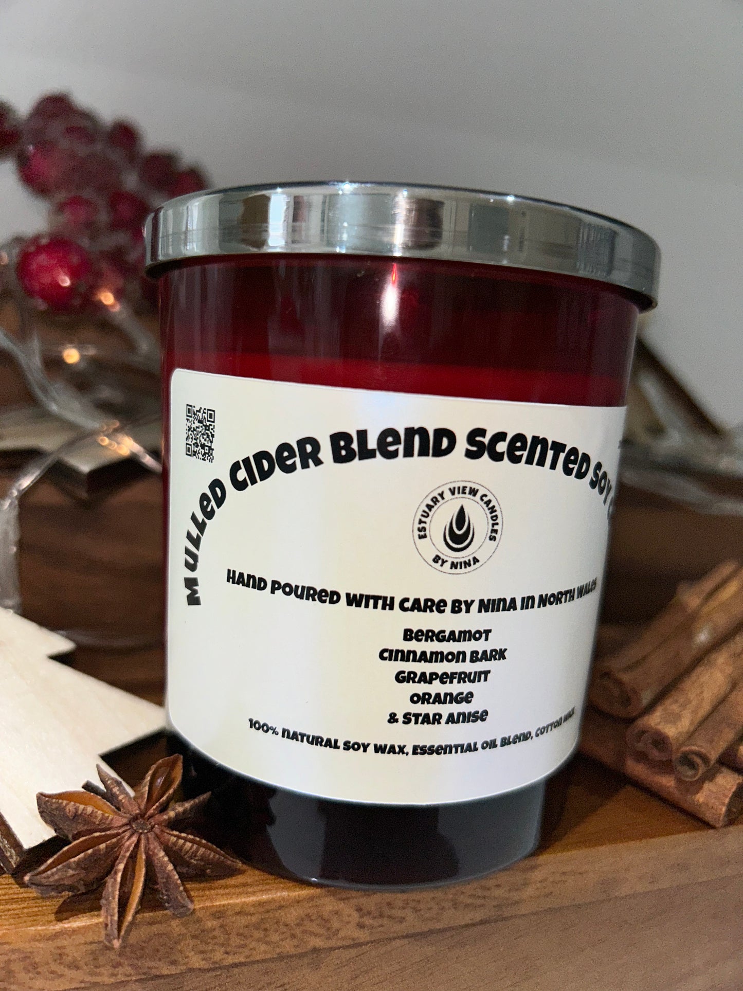 Mulled Cider Essential Oil Blend Scented Soy Candle