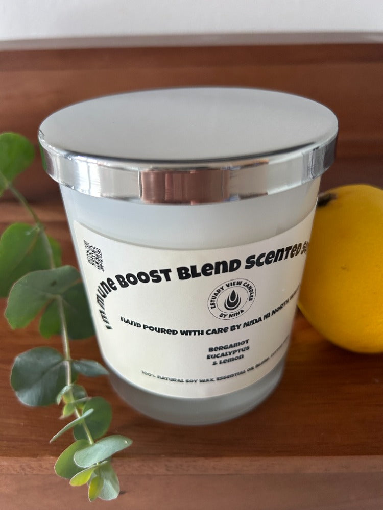 Immune Boost Essential Oil Blend Scented Soy Candle