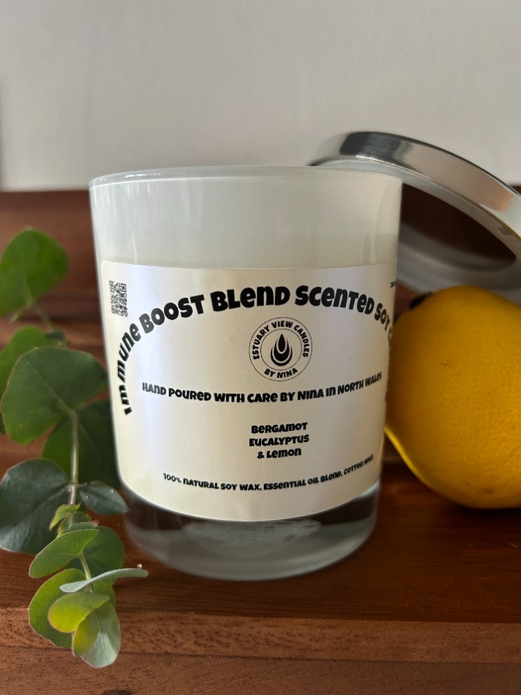 Immune Boost Essential Oil Blend Scented Soy Candle